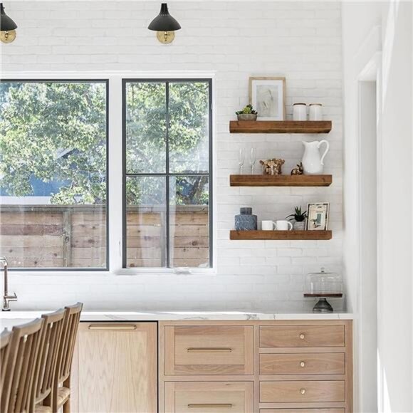 Floating Sh Floating Shelves for Wall Bathroom Shelf Bedroom Kitchen Living Room - Picture 4 of 6